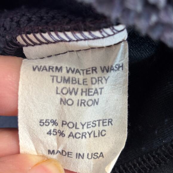 VTG Title Nine Sports Athleisure Aztec Trail Sherpa Fleece Jacket Size M 1/4 Zip - Picture 4 of 8